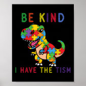 Wees aardig dat ik me bewust ben van de Tism Autis Poster (Voorkant)