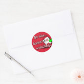 Wees aardig...de Kerstman kijkt! TIP POTJE STICKER (Envelop)