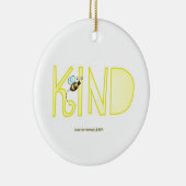 Wees aardig - een positief woord keramisch ornament (Rechts)