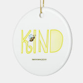 Wees aardig - een positief woord keramisch ornament (Links)