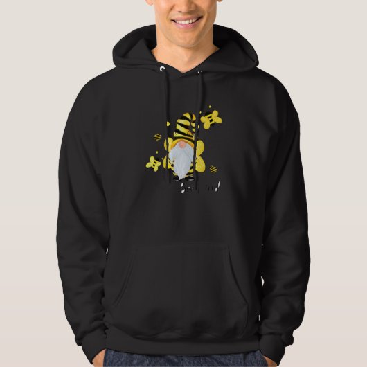 Wees aardig en bee hippy gnome 1 hoodie (Voorkant)