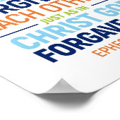 Wees aardig en compassievol, Ephesianen 4:32 Poster (Hoek)