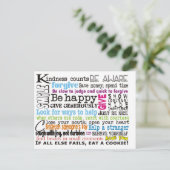 Wees aardig, enzovoort. briefkaart (Staand voorkant)