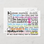 Wees aardig, enzovoort. briefkaart (Voorkant / Achterkant)