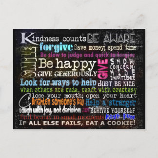 Wees aardig, enzovoort briefkaart