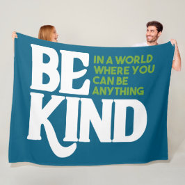 Wees aardig fleece deken