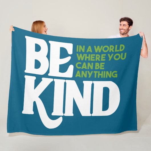 Wees aardig fleece deken (In situ)