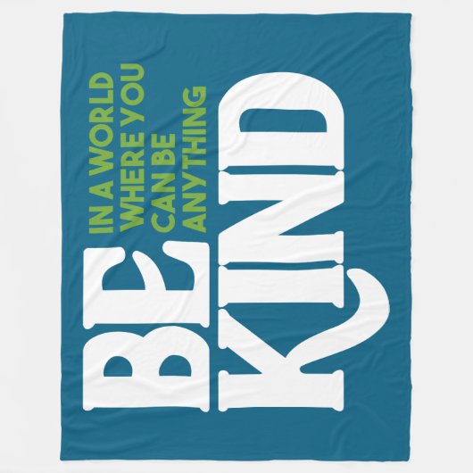 Wees aardig fleece deken (Voorkant)