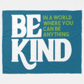 Wees aardig fleece deken (Voorkant (Horizontaal))