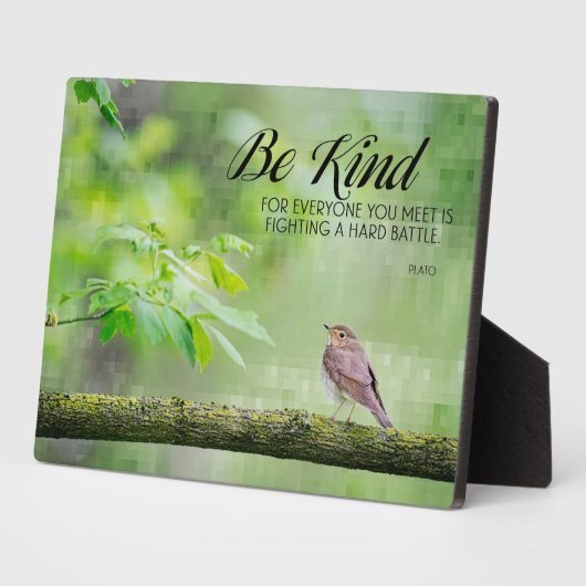 Wees aardig fotoplaat (Zijkant)