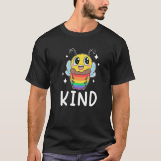 Wees aardig Gay Pride Regenboog Vlag Lesbienne Gel T-shirt