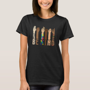 Wees aardig Gebarentaal Hand Praten Leraar Vertale T-shirt