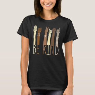 Wees aardig Gebarentaal Hand Sprekende Leraren Ver T-shirt