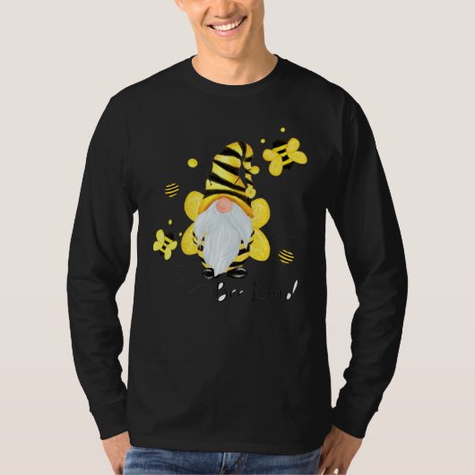 Wees aardig genoom en bee hippy gnome 3 t-shirt (Voorkant)
