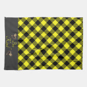 "Wees aardig" Gingham Theedoek (Horizontaal)