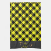 "Wees aardig" Gingham Theedoek (Verticaal)