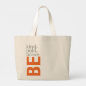 Wees aardig grote tote bag (Achterkant)