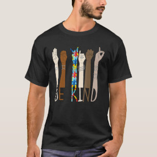 Wees Aardig Hand Gebarentaal Melanine Leraren Vert T-shirt