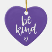 Wees aardig hart keramisch ornament (Voorkant)