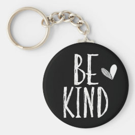 Wees aardig hart sleutelhanger