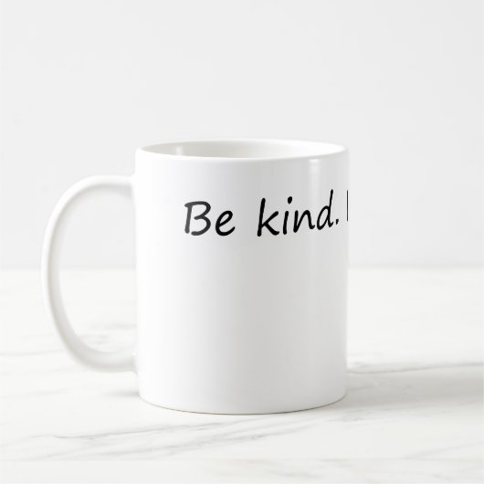 Wees aardig Het is gratis - Inspirerend quote Koffiemok (Links)