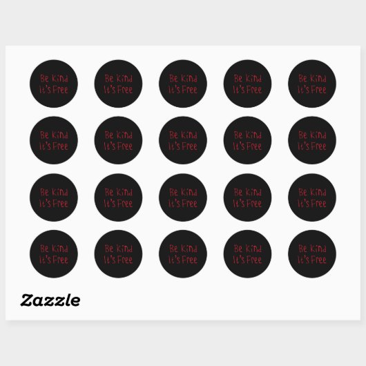 Wees aardig, het is gratis Sticker (Vel)