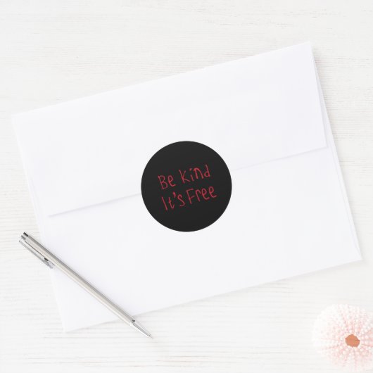 Wees aardig, het is gratis Sticker (Envelop)
