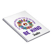 Wees Aardig Hippie Boho Aangepast Gepersonaliseerd Notitieboek (Rechterzijde)