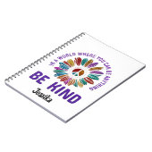 Wees Aardig Hippie Boho Aangepast Gepersonaliseerd Notitieboek (Linkerzijde)