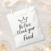Wees aardig, ik kook je eten bedankzakje (Geknipt)