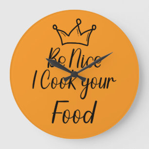 Wees aardig, ik kook je eten grote klok