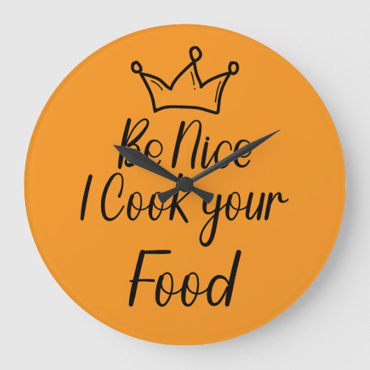 Wees aardig, ik kook je eten grote klok (Voorkant)
