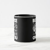 Wees aardig, ik leeg mijn spuiklep Barokke Musette Mok (Midden)