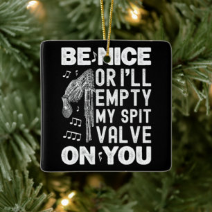 Wees aardig Ik zal mijn Spit Valve Highland doedel Keramisch Ornament