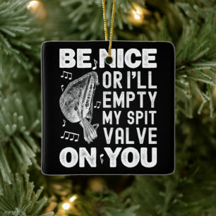 Wees aardig, ik zal mijn spuugklep barokke musette keramisch ornament