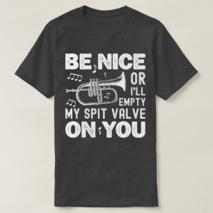 Wees aardig, ik zal mijn spuugklep leeg maken Flug T-shirt