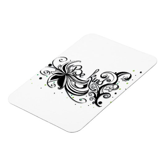 WEES AARDIG! Inspirerend kalligrafie citaat Magneet (Linkerzijde)