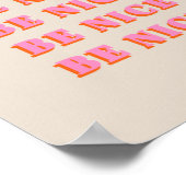 Wees aardig Inspirerend Motivatie Citaat Poster (Hoek)