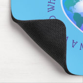 Wees aardig inspirerend quote wereldbol muismat (Hoek)