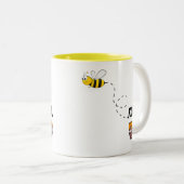 Wees aardig | Inspirerend tekst mooi Tweekleurige Koffiemok (Voorkant rechts)