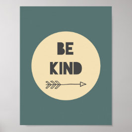 Wees Aardig Inspirerende Kunst - Kinderkamer Kunst Poster