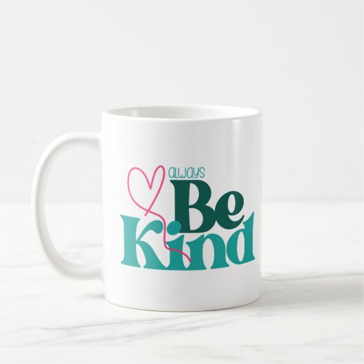 Wees Aardig Inspirerende Spreuk Koffiemok (Links)
