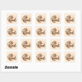 Wees Aardig Inspirerende Typografie Vierkante Sticker (Vel)