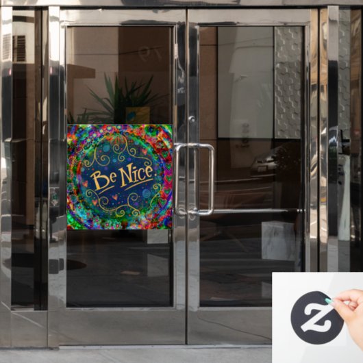 Wees aardig “Inspirivity” Raamsticker (Kantoordeur)