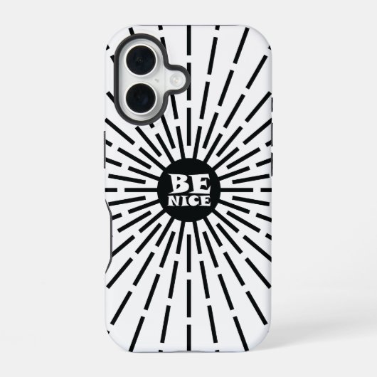 Wees aardig iPhone 16 hoesje (Achterkant)