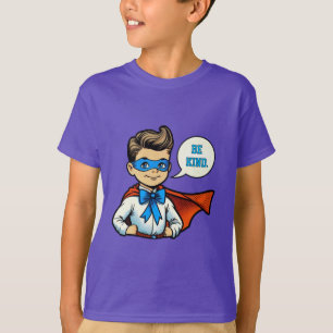 "Wees Aardig" Jongens T-shirt met Positieve Boodsc