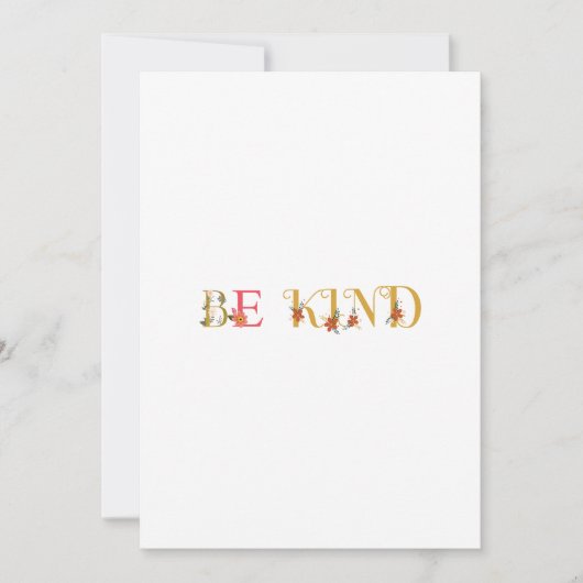 Wees aardig kaart (Voorkant)