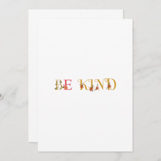 Wees aardig kaart (Voorkant / Achterkant)