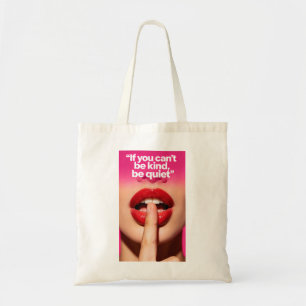 Wees aardig kaart tote bag