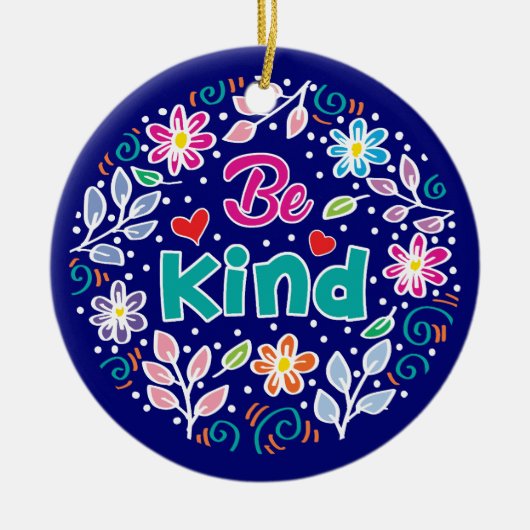 Wees aardig keramisch ornament (Voorkant)